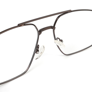 Vuông ĐÔI CẦU kính quang học khung kim loại mỏng nam khung quang học kim loại màu xanh ngăn chặn ánh sáng máy tính độc giả - Product Image 4