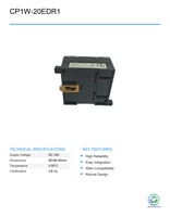 Modules d'extension numériques PLC d'occasion OMRON CP1W-20EDR1 Série CP1W, unités de contrôle de système CNC, automatisation industrielle