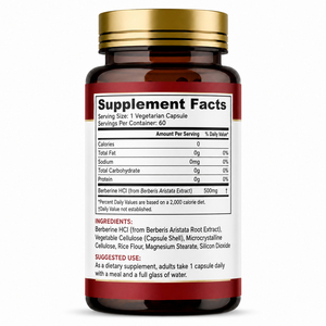 Capsules de Berbérine HCI les plus vendues OEM/ODM – Complément Herbal Riche en Chlorhydrate de Berbérine et Extrait de Poivre Noir pour l'Immunité Adulte - Product Image 4