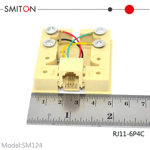 Boîtier <span class=keywords><strong>de</strong></span> jonction téléphonique RJ11 à 6 broches, 4 cœurs, à montage en surface, type rosette 6P4C - Product Image 3