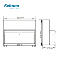 Wholesale 133 Classical White Matte Upright Piano, Manufacturer Direct Supply for Playing and Music Grade Test