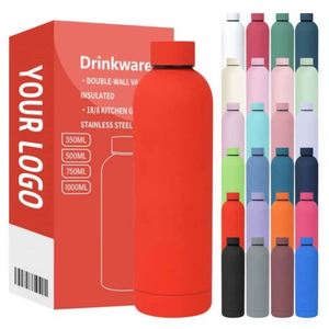 Bouteilles isothermes à double paroi avec logo personnalisé, 350 ml, 500 ml, petite ouverture, en acier inoxydable, bouteille d'eau de sport pour les voyages - Product Image 2