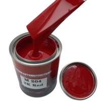 Peinture acrylique rouge 2K de haute qualité, peinture de finition automobile, couleurs métalliques, peinture de réparation de carrosserie automobile, peinture de finition automobile