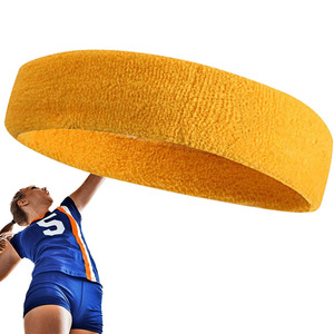 High Quality Custom Logo <b>Headband</b> Soft Cotton Stretch Fabric <b>Sports</b> <b>Headband</b> for Fitness Workout Training Daily Wear Sweatband - Product Image 5
