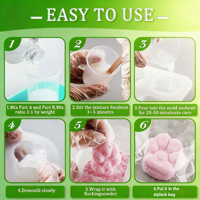 Moule en silicone, gel de silice liquide élastique, silicone liquide pour la fabrication de jouets squishy, caoutchouc souple super doux pour Taba Squishy