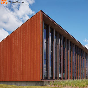 Revêtement en acier corten certifié ISO 9001 pour façade de bâtiment extérieur moderne - Imperméable et écologique - Product Image 5