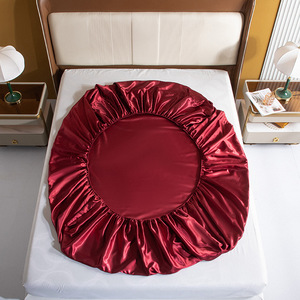 Protège-matelas en imitation soie de couleur unie de style européen et américain <span class=keywords><strong>Simmons</strong></span> Drap-housse Ensemble de <span class=keywords><strong>literie</strong></span> - Product Image 3