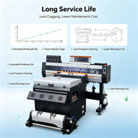 Imprimante DTF 60 cm avec carte mère Hoson stable, vitesse d'impression rapide, machine de transfert thermique pour t-shirts, pour l'impression personnalisée quotidienne de vêtements