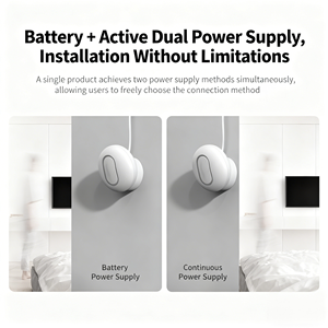 工厂制造商安全报警器有线或无线窗帘无源红外运动人体探测器室内报警器 - Product Image 6