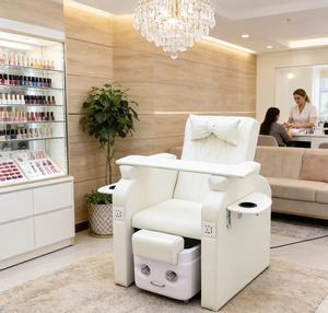 Fauteuil de pédicure moderne, fauteuil de salon de spa, fauteuil de massage et de bain de pieds luxueux, sans conduit - Product Image 1