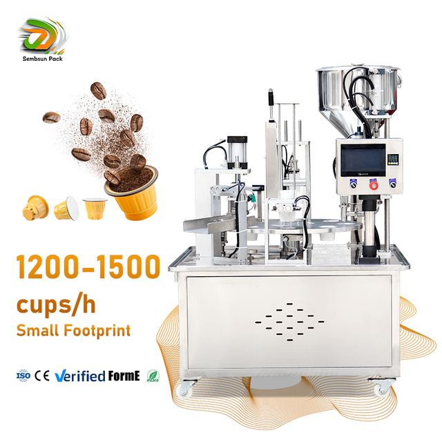 Hot Sale  Automatic Nespresso Coffee Capsule Packaging Machine Coffee Powder K-cup Capsule Coffee Filling Sealing Machine