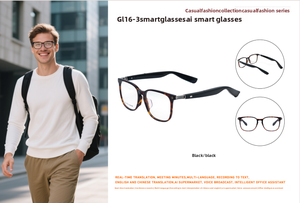 Gafas inteligentes para montar al aire libre habilitadas para IA con protección UV Reproductor de música magnético táctil y funciones de respuesta de llamadas - Product Image 5