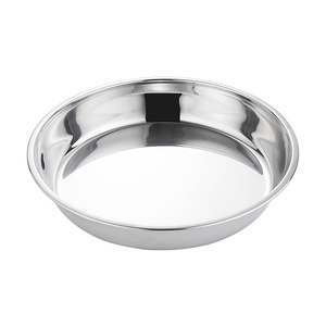 Assiette plate en acier inoxydable 304 poli de qualité alimentaire SFB74, idéale pour lasagnes, gâteaux, riz, usage domestique – Offre spéciale - Product Image 2