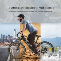 Stock UE pour vélo électrique de ville 27,5 pouces 7 vitesses 250W500D avec moteur sans balais, fourche à suspension, batterie au lithium 15Ah
