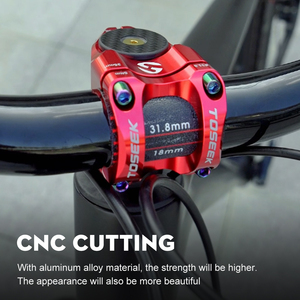 TOSEEK Mtb <strong>bicycle</strong> stem 31.8mm bar Diameter 28.6mm Fork Steerer 0 Degree <strong>Light</strong> <strong>Fitting</strong> for Mountain Bike Build and Modification - Product Image 4