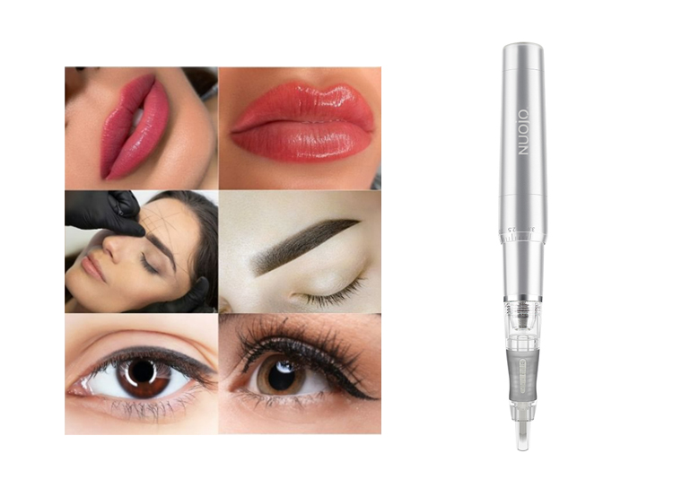 Professionele Privé van de de Make-uplip van Etiketpmu Semi Permanente de Wenkbrauwenscalp de Machinetatoegering Pen Makeup Device van Handpiece