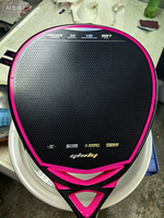 Raquette de padel en fibre de carbone de marque personnalisée, fabriquée en Chine, avec filet en nylon, pour le sport, modèle 2025