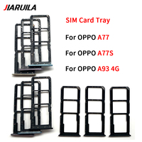 Soporte de bandeja Sim al por mayor para Oppo A77 A77S A78 A93 4G teléfono móvil tarjetas Sim duales ranura bandeja adaptador repuestos