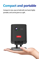 Draagbare Mini Projector voor Thuisbioscoop Android 180ANSI 3D LED 5G WIFI Buiten DLP Smart Projector C1000 8000mAh Batterij