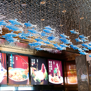 Đèn treo trang trí cá lớn bằng thủy tinh thổi hiện đại, làm theo yêu cầu, dành cho khách sạn, biệt thự, cầu thang hoặc không gian phòng. - Product Image 4