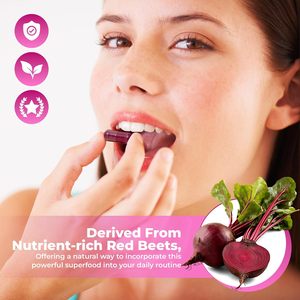 OEM ODM Private Label Beterraba Root Cápsulas para Adultos Dark Cherry Sabor Suporta Sangue Óxido Nítrico Fluxo Herbal Suplementos - Product Image 5