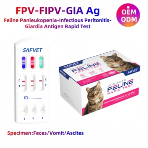 Kit de prueba de antígeno Fip veterinario, suplemento para mascotas, gato, felino, peritonitis infecciosa, antígeno Fipv, prueba rápida, tratamiento para gatos - Product Image 2