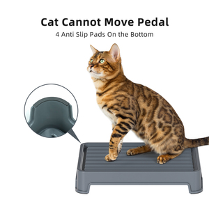 सार्वभौमिक बिल्ली कूड़े जाल चटाई बिल्लियों के लिए आसान साफ प्रवेश निकास बाहर निकलना, स्वचालित मॉडल सहित सभी कूड़े बॉक्स प्रकार के उपयुक्त - Product Image 2