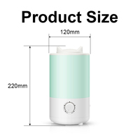 Vente directe usine Chine : Humidificateur ultrasonique portable de bureau 800 ml, diffuseur d'aromathérapie à brume froide avec bouton, pour usage domestique et hôtelier