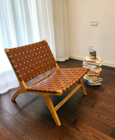 Nordic Design Wohnzimmer möbel Liegestuhl Einzels itz Leders essel mit massivem Eschenholz rahmen