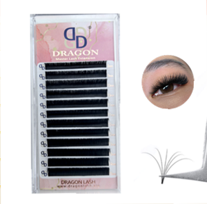Personnalisé 0.05 C CC D DD Mélange Longueur Facile Ventilateur Extensions De Cils Ventilateurs Rapide Cils Coréen PBT Naturel DRAGONLASH Vison Qualité Plus Doux - Product Image 2