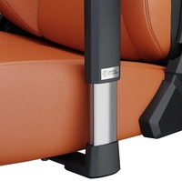 Chaise de jeu Kaiser 3 taille XL, plusieurs couleurs, tissu orange cendré, chaise de bureau de jeu, sécurité et durabilité, chaise de jeu haut de gamme jusqu'à 400 livres