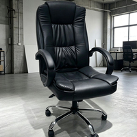 Chaise de bureau en cuir de haute qualité pour la maison et le bureau, ergonomique, pivotante, pratique, vente en gros