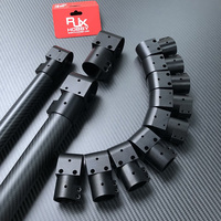 Connecteur en T en alliage d'aluminium RJX 16mm 20mm 25mm 30mm 40mm pour trépied de train d'atterrissage de drone agricole UAV