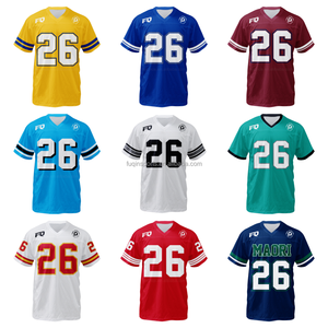 Maillot de football américain personnalisé PURE Rasta, sublimation, maillot d'entraînement en mesh, respirant, streetwear vintage - Product Image 3
