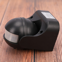 Détecteur de mouvement infrarouge PIR extérieur 180 degrés, indice de protection IP44, puissance réglable 300W-1200W, sensibilité à la lumière réglable, sécurité, détection de mouvement