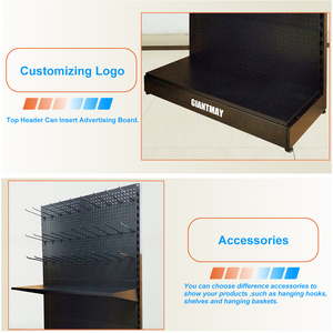 Chất lượng cao móc treo Công cụ phần cứng <span class=keywords><strong>Pegboard</strong></span> hiển thị đứng tùy chỉnh kim loại sàn PEG board công cụ điện Sản phẩm lưu trữ giá - Product Image 5