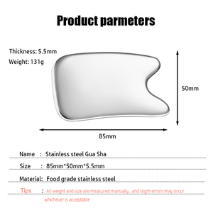 Tabla de Masaje Facial Profesional Gua Sha de Acero Inoxidable Personalizable con Logotipo de Marca - Product Image 5
