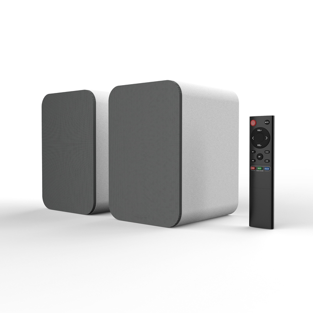 Vofull Wireless Home Woodsound White Bookshelf Speaker High End Mini Audiophile Hifi Active Speaker
