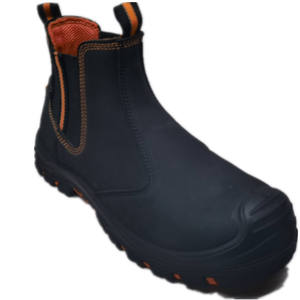 Botas de Seguridad de Cuero Negro Resistentes a Pinchazos: Zapatos de Seguridad Chelsea - Product Image 4