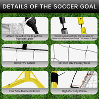 Buts de football portables pour gardiens de but, équipement d'entraînement de football, buts de football pour la vente en gros