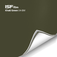 ISFFILM gris mat changement prix d'usine en gros Chrome auto-adhésif voiture peinture protection rouleau couleur Ppf voiture Wrap