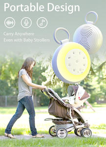 Xách Tay Có Thể Điều Chỉnh USB Có Thể Sạc Lại Cho Nhà Du Lịch Ánh Sáng Ban Đêm Loa Không Dây 24 Các Loại Âm Thanh Tự Nhiên Trợ Giúp Ngủ Loa - Product Image 6