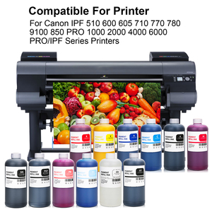 Encre pigmentée 1L pour imprimante <span class=keywords><strong>Canon</strong></span> <span class=keywords><strong>IPF</strong></span> 510 600 605 <span class=keywords><strong>710</strong></span> 770 780 9100 850 PRO 1000 2000 4000 6000 12 couleurs - Product Image 4