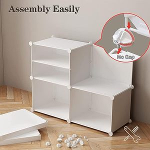 <span class=keywords><strong>Armoire</strong></span> à chaussures <span class=keywords><strong>couloir</strong></span> organisateur de chaussures modulaire <span class=keywords><strong>pour</strong></span> garde-robe en plastique peu encombrant avec étagère à chaussures - Product Image 4