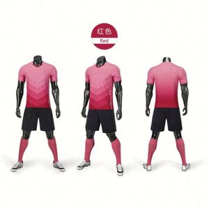 Uniformes de Fútbol Personalizados con su Propio Diseño, Tallas Grandes, Rosa y Verde, Secado Rápido, Transpirables, 100% Poliéster, Ropa Deportiva - Product Image 5