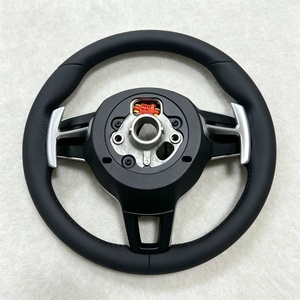 Volante Deportivo Personalizado de Cuero Completo para <span class=keywords><strong>Porsche</strong></span> 991 GT3 911 992 987 Cayenne 958 Boxster 718 Cayman Macan - Product Image 5