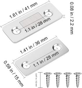 Aimant d'armoire puissant aimants de porte de <span class=keywords><strong>placard</strong></span> de cuisine ultra minces coller sur les fermetures magnétiques de loquet d'armoire - Product Image 2