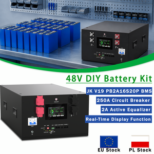 กล่องแบตเตอรี่ DIY กระแสสูง 51.2V JK V19 200A สำหรับ EU Stock Duty Free รองรับอินเวอร์เตอร์ไฮบริด RS485 CAN ระบบจัดเก็บพลังงานแสงอาทิตย์  ตัวกล่องโลหะ - Product Image 1