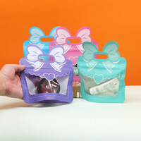 Sacs à fermeture éclair personnalisés avec nœud papillon, sacs cadeaux pour enfants, sacs pour bonbons et biscuits, pochettes Doypack adorables pour cadeaux