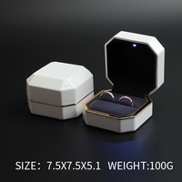 Meimei — boîte à bagues avec peinture à LED, boîte à bijoux de luxe, avec LOGO personnalisé